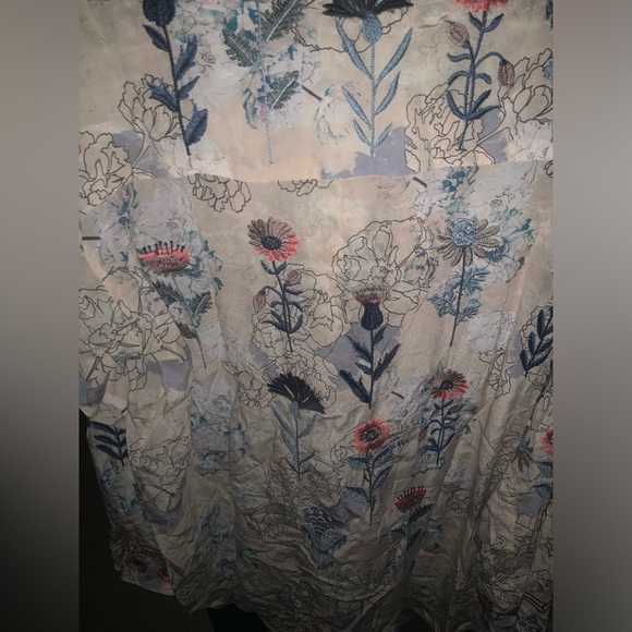 Biya JOHNNY WAS FIELDS BLOUSE Silk NWT fall casual boho $435 floral button top - Picture 11 of 11